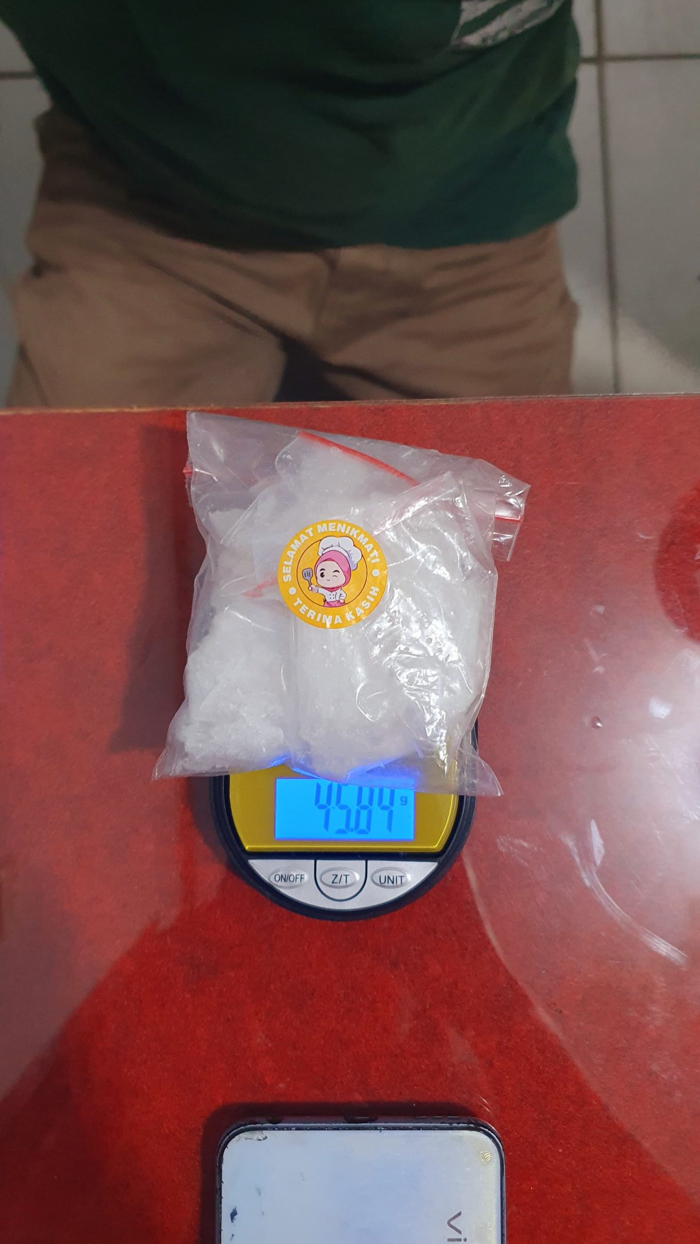 Perang Melawan Narkoba, Polsek Ujung Batu Gagalkan Peredaran 45,84 Gram Sabu